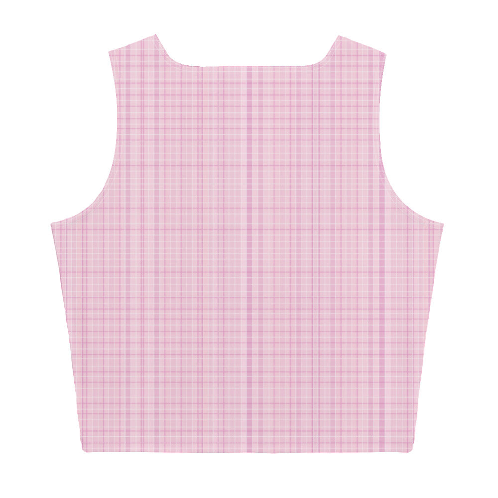 Pink Tartan crop top