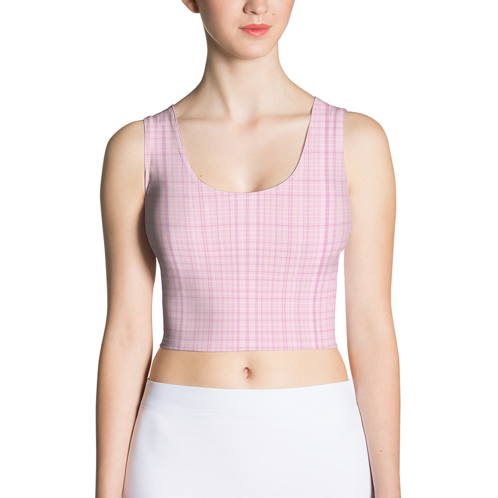 Pink Tartan crop top