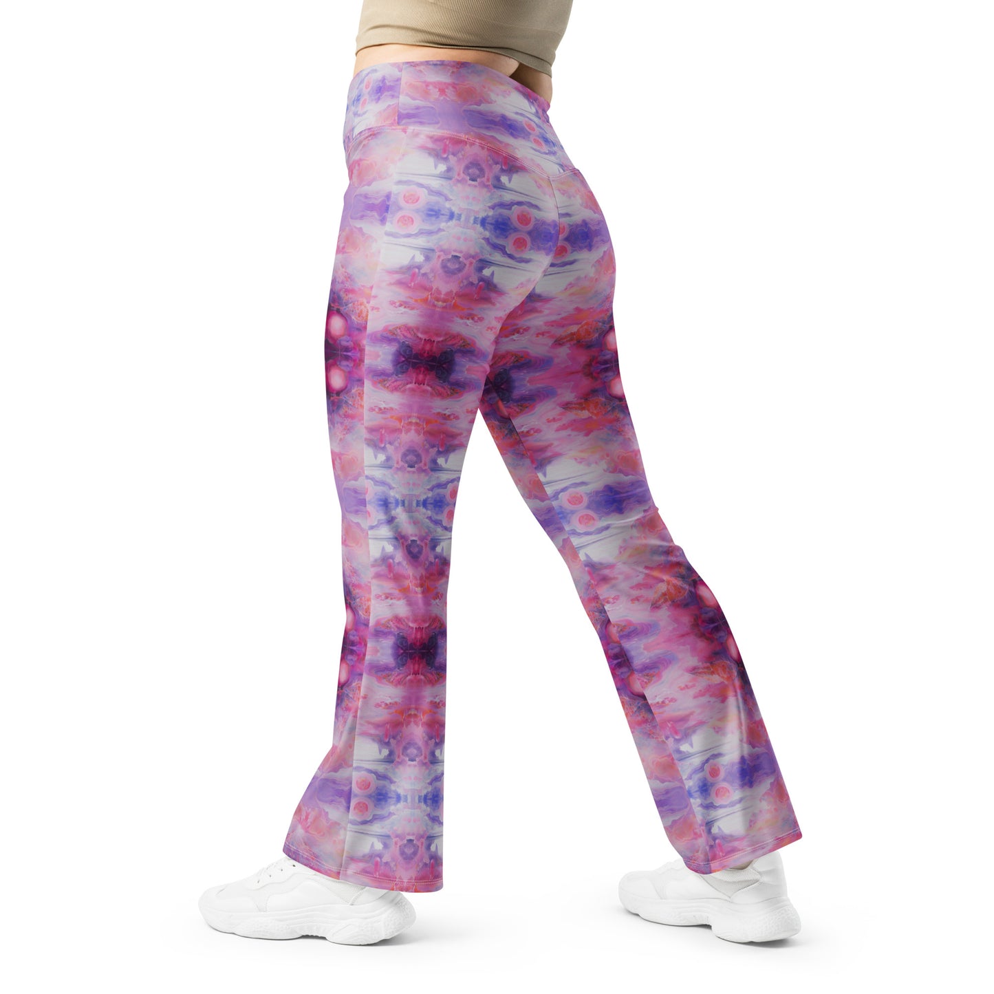 Purple Bliss flare leggings