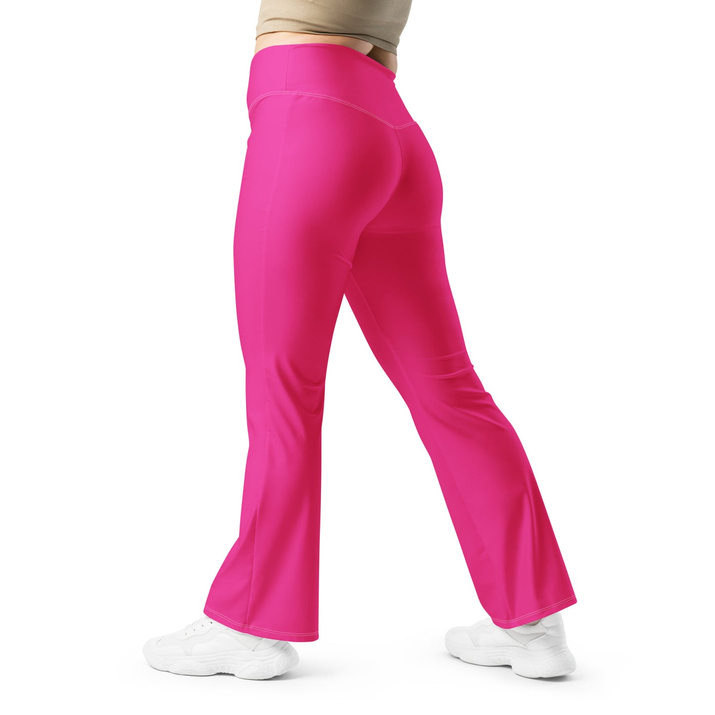 Raspberry flare leggings