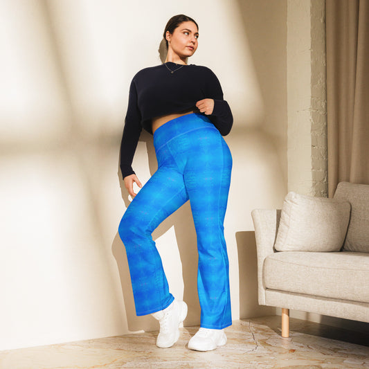 Indigo flare leggings