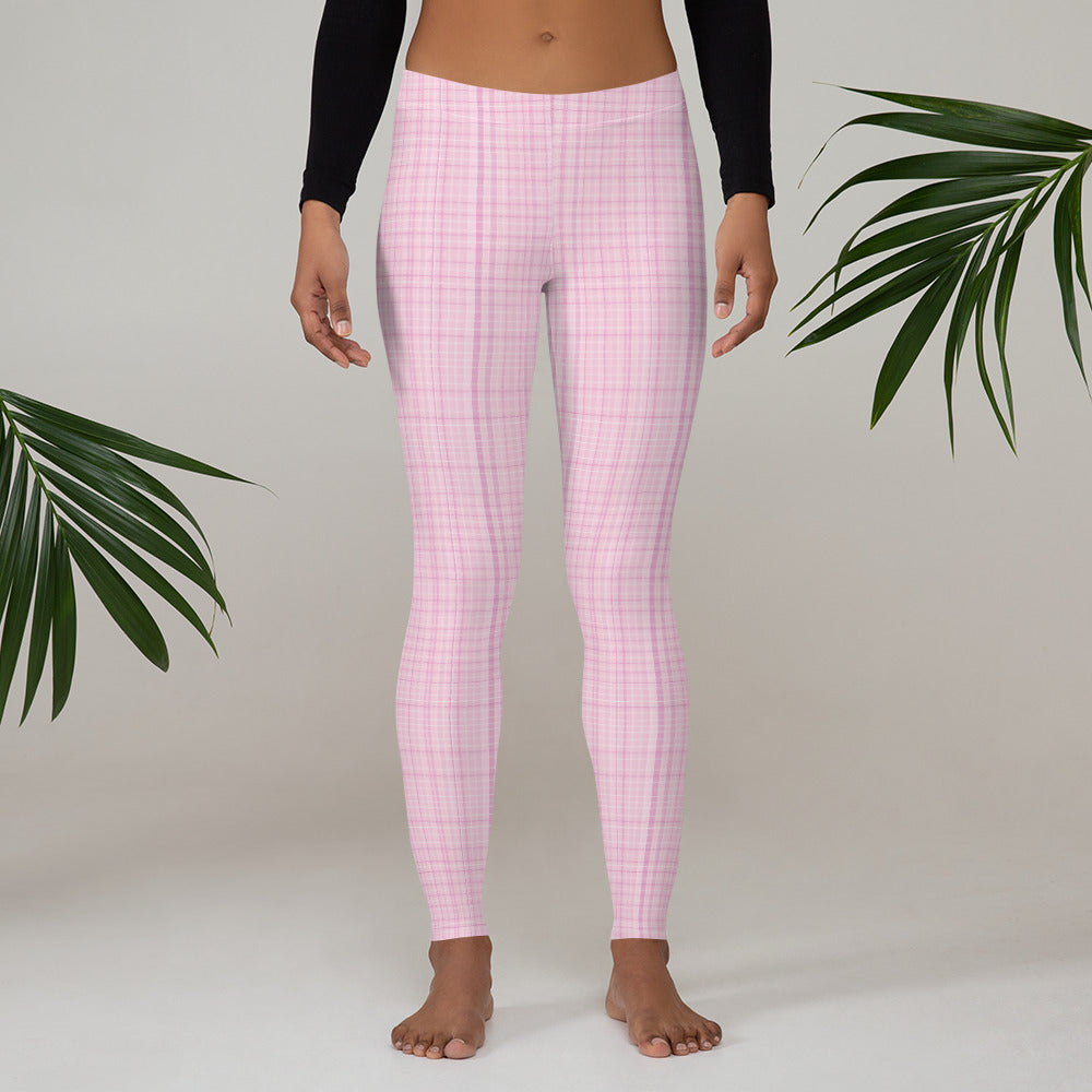 Pink Tartan leggings