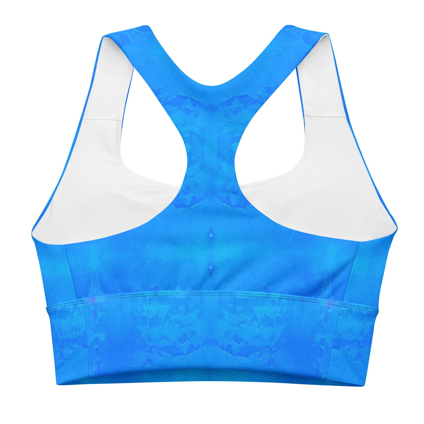 Indigo longline sports bra