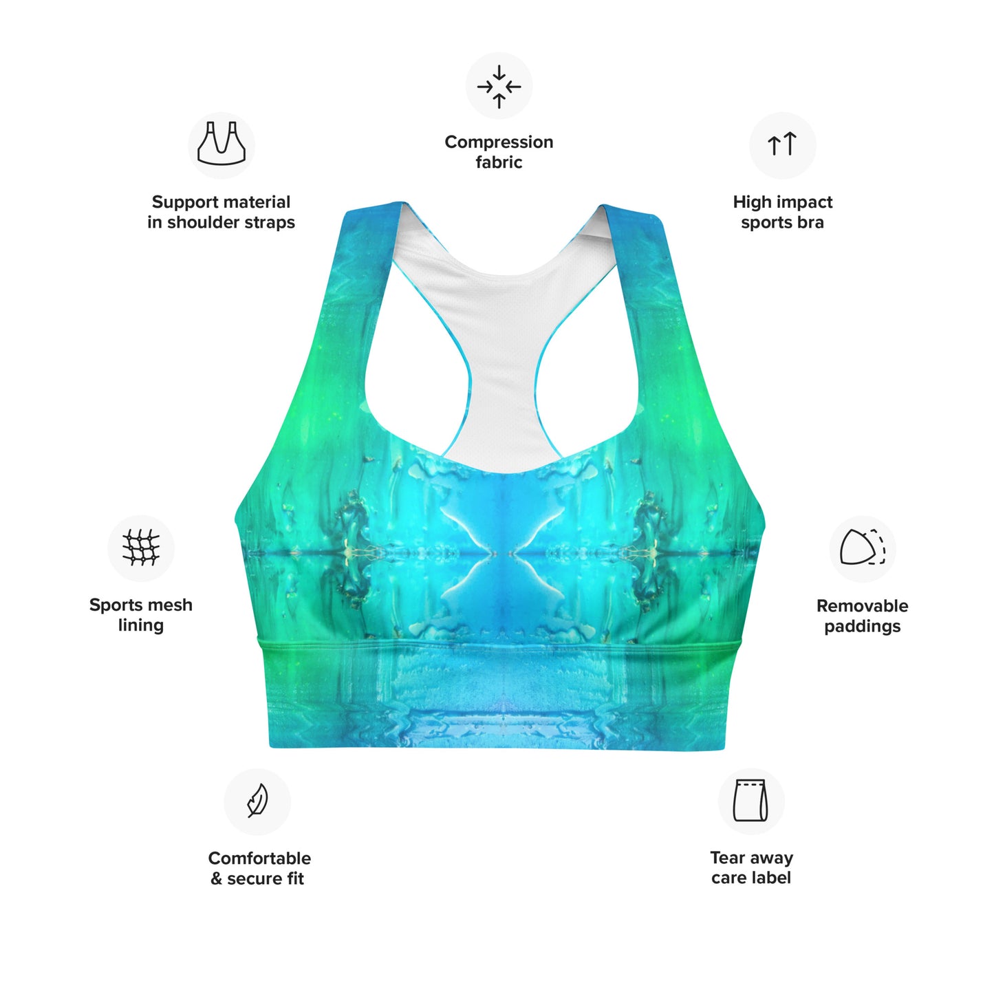 Oceana longline sports bra