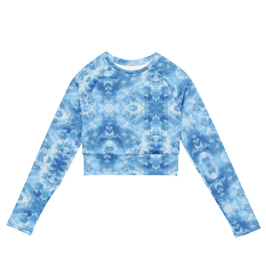 Cloud 9 recycled long-sleeve crop top