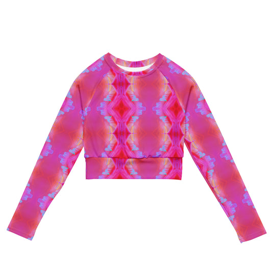 Pink Fusion recycled long-sleeve crop top