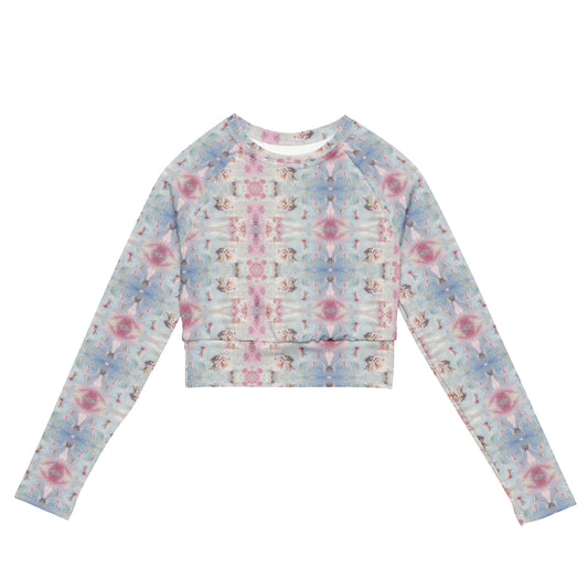 Cherub recycled long-sleeve crop top