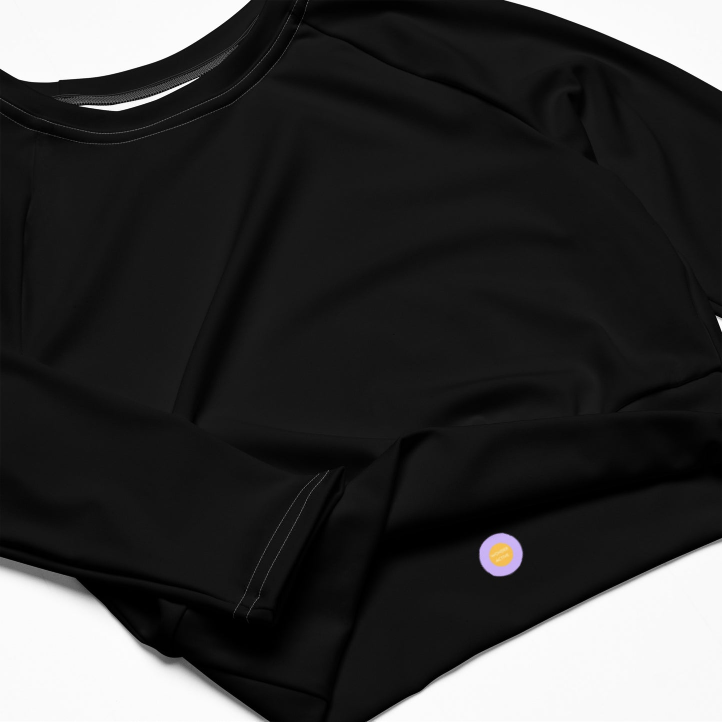 Lilith recycled long-sleeve crop top