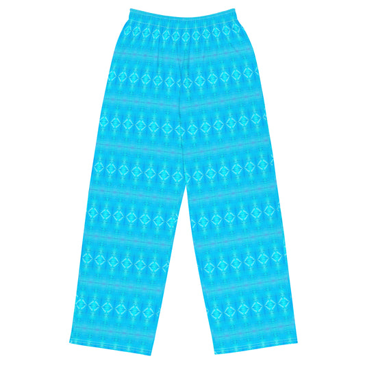 Aqua wide-leg pants