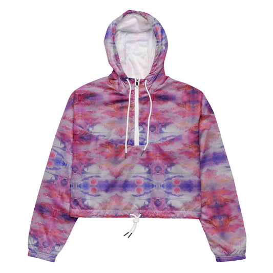 Purple Bliss cropped windbreaker