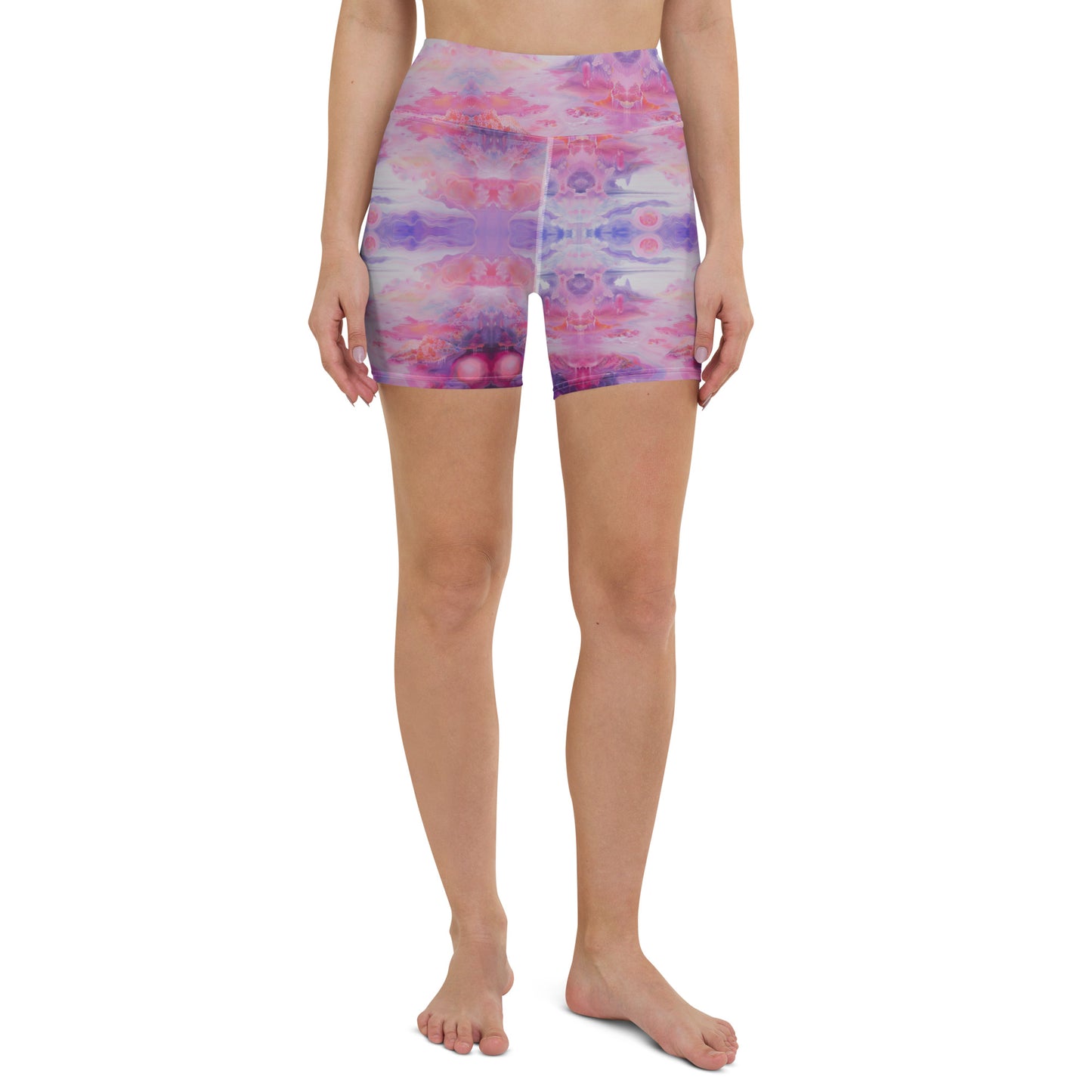 Purple Bliss yoga shorts