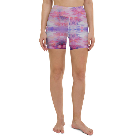 Purple Bliss yoga shorts