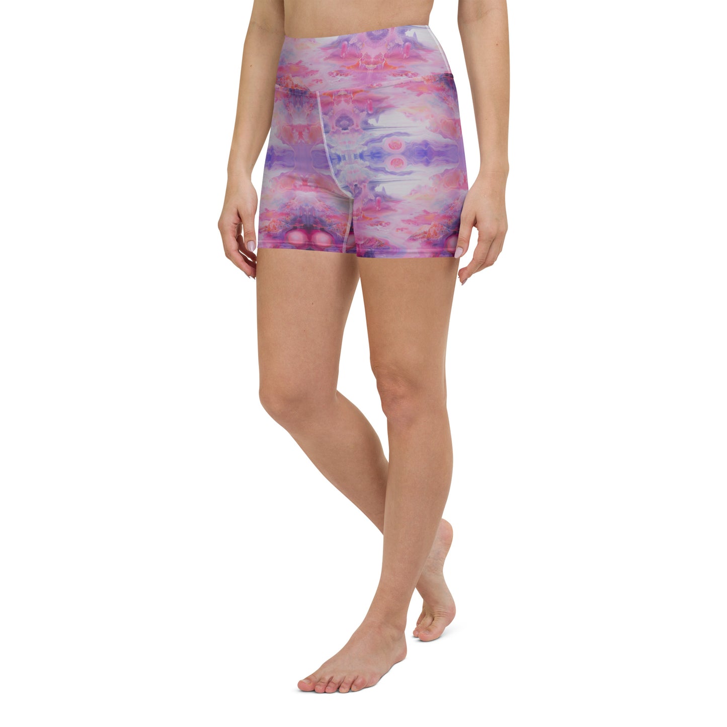 Purple Bliss yoga shorts